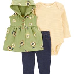 Carter's 3-Piece Little Vest Set - Green-image-27