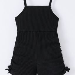 Kookie Kids Singlet Sleeves Jumpsuit With Solid Colour - Black-image-22