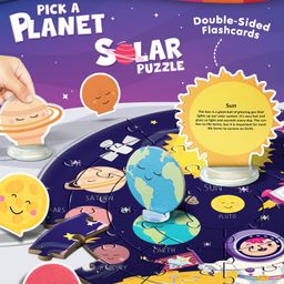 Intelliskills Pick-A-Planet Solar Jigsaw Puzzle with Flashcards & Stands | Educational Space Puzzle for Kids | For Gifting | Develops Problem Solving & Fine Motor Skills | Educator Recommended | BIS Certified-21