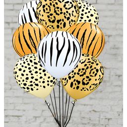 Funcart Animal jungle theme latex Balloons Multicolor - Pack of 8-6
