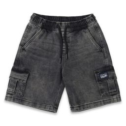 US Polo Assn Cotton Woven Solid Color Denim Shorts - Charcoal Grey-image-77