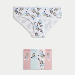 Marks & Spencer Girls Pack Of 5 Printed High Rise Briefs - T711997DMULTI-picture-4
