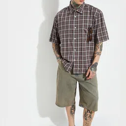 max Men Checked Cotton Casual Shirt-image-55