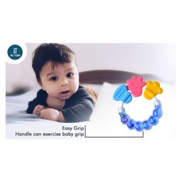 Tiny Tycoonz Fruit Shape and Rattle Silicone Teether Pack of 2 - Multicolor image 4
