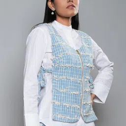 Kalaloom Self Design Shirt & Trouser With Jacket Co-Ords-image-43
