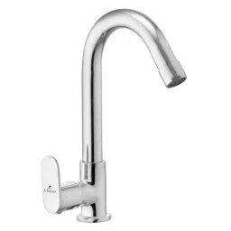 Cliquin Oppo Brass Deck Mount Chrome Finish Swan Neck Sink Cock-image-30