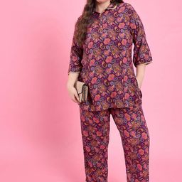 AUSTIVO Printed Top With Trouser Co-Ords-picture-15