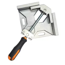 FLAMINGO ENTERPRISE Angle Clamp 90° Aluminum Alloy Silver 65 mm Throat Depth-image-15
