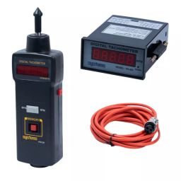Systems Tech HTM 590 Contact Type & TM 801 Digital Panel Mount Tachometer with Digital Tachogenerator Sensor-12