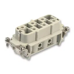Harting Heavy Duty Connector Inserts / Modules SOCKET, HAN6HSB, 6WAY, 0931 006 2701-2