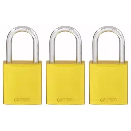 BRADY Lockout Padlock with 6 Keys Aluminum Yellow, 24UY70-image-22