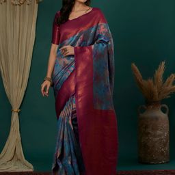 Vastravatika Floral Zari Kanjeevaram Saree-picture-16