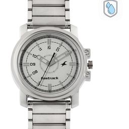 Fastrack Men Silver-Toned Dial Watch NE3039SM01-81