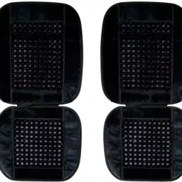 Auto Pearl BSB2C150 Polyester, Cotton Vehicle Seating Pad For Mahindra TUV-300 Black, 2 pc-picture-4