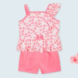 Budding Bees Girls Printed Top with Shorts-image-83