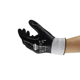 Ansell Edge 48-929 Black Glass Fibre Polyethylene Abrasion & Cut Resistant Work Gloves Size 12 Nitrile, 48929120-picture-6