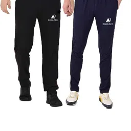 Diwazzo Men Pack Of 2 Side Pockets Cotton Track Pants-picture-17