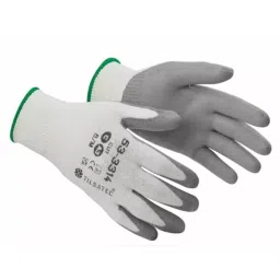 Tilsatec 53-3314 White/Grey Yarn Cut Resistant Work Gloves Size 10 Polyurethane Coating, 53-3314/10-picture-11