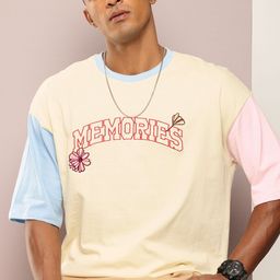 Kook N Keech Printed Drop-Shoulder Sleeves Oversized Pure Cotton T-shirt-image-96