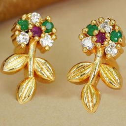 DIVASTRI Gold-Plated Studs Earrings-62