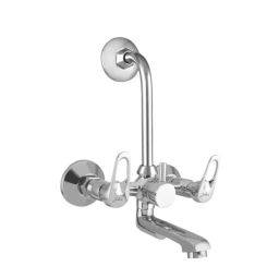 Jabra Wall Mixer With L-Bend (L) Dezo Series Brass Chrome Finish Wall Mount Silver-image-86