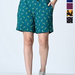 BAESD Women Printed High-Rise Shorts-picture-36