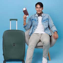 Polo Class Crown Series Textured Hard-Sided Cabin Trolley Bag-image-71