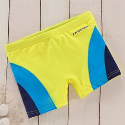 Lobster Solid Swimming Trunk - Yellow Blue Black-image-66