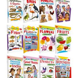 Cut and Paste Chart Books Pack Of 12 Books Combo 3 - English-6