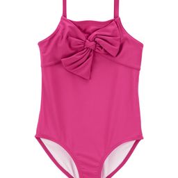 Carter's Sleeveless  V Cut Swimsuit with Bow Applique - Pink-image-64