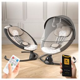 Baybee Automatic Electric Swing Cradle for New Born Baby with Adjustable Swing Speed, Remote | Infant Baby Rocker with Mosquito Net, Safety Belt, Music & Hanging Toys (Black)-15