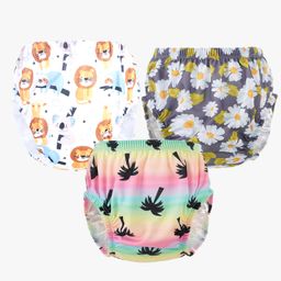 Chinmay Kids Baby Panty Boys and Girls Reusable Washable Printed Panty Pack of 3-23