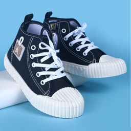 Pine Kids Lace Up Casual Shoes - Black & White-image-23