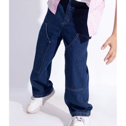 Taffykids Denim Solid Jeans - Navy Blue-image-26