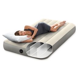 Intex 64101 Dura Beam Single High Twin Inflatable Airbed For Indoor And Outdoor Use Intex Air Mattress Intex Air Bed  Multicolor image 2