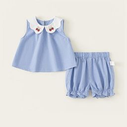 LULU & SKY Girls Checked Top-image-13