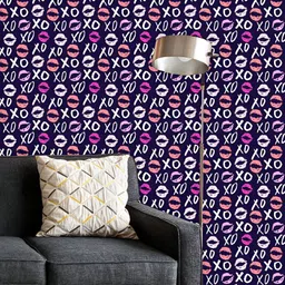 ArtzFolio Printed UV-Resistant Anti-Bacterial Xoxo Grunge CalligraphyPeel & Stick Wallpaper-image-42