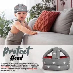 probang Baby Head Protector, Adjustable Size Baby Learn to Walk Or Run Soft Safety Helme image 5