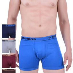 Dollar Bigboss Men Solid Pack of 5 Combed Cotton Intrerlock Pocket Trunks MDTR-10-PO5-1-53