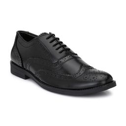 Hirels Men Black Formal Brogue-image-79