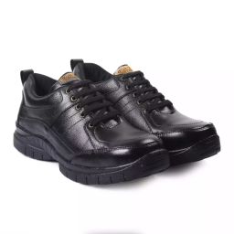 Rich Field Steel Toe Safety Shoe Genuine Leather Low Ankle Size UK 9 Black, SGS1125BK-image-75