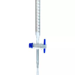 Biohall 100 ml Capacity Class A Burette with PTFE Stopcock in Schellbach Stripe, BLS.L.1800.35 image 1