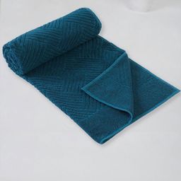 Fabindia Teal 1 Cotton 500 GSM Bath Towel-image-46