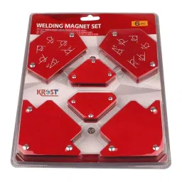 FLAMINGO ENTERPRISE Magnetic Welding Holder Set Multi Angle Red 15 mm Throat Depth (Pack of 6)-20