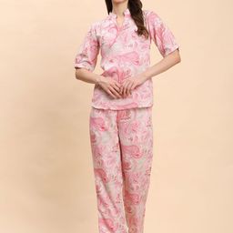 Noia Paisley Printed V-Neck Top With Trouser Co-Ords-picture-14