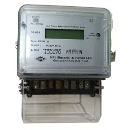 HPL Static Energy Meter Three Phase Backlit LCD 10-60 A, TPPL15100000020CNO-19