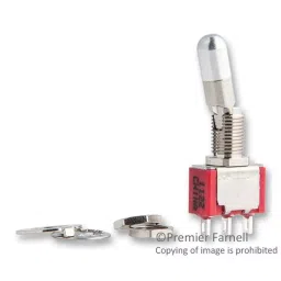 ALCOSWITCH - TE CONNECTIVITY Switch, Toggle, Spdt, 5A, 125V, A101KZQ04-34