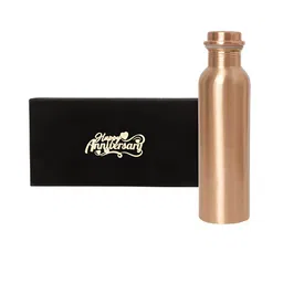 INTERNATIONAL GIFT Copper Water Bottle With Happy Anniversary Tag Gift Set-picture-37