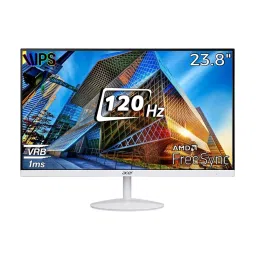 Acer Ultra Slim Monitor IPS Panel 60.4 cm (23.8 inch) Full HD Zero Frame 1 MS VRB White with LED Backlight, ‎SA242Y-27