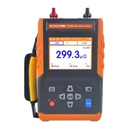 Metravi Digital Micro Ohms Meter Orange 5.6 inch, PRO 8100-43
